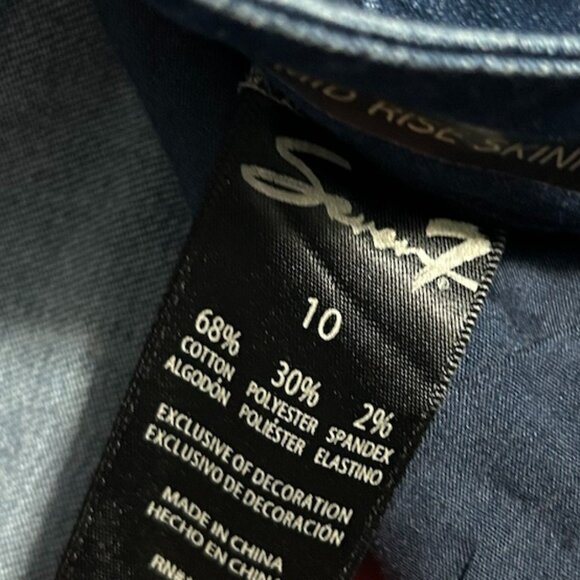 NWT Seven7 Limited Edition Mid-Rise Skinny 2-Tone Jeans Women's Size 10 - Picture 10 of 10